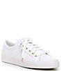 Color:White - Image 1 - Jumpkick Lace-Up Leather Sneakers