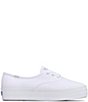 Color:White - Image 2 - Point Canvas Platform Sneakers