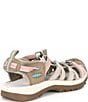 Color:Taupe/Coral - Image 2 - Women's Waterfront Whisper Day Sandals