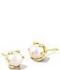 Color:Gold White Pearl - Image 1 - Ashton Pearl Stud Earrings