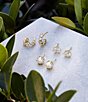 Color:Gold White Pearl - Image 2 - Ashton Pearl Stud Earrings