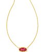 Color:Berry Opal - Image 1 - Elisa Gold Opal Pendant Necklace