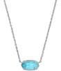Color:Turquoise - Image 1 - Elisa Silver Pendant Necklace