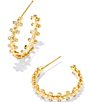 Color:Gold - Image 1 - Crystal Jada Small Hoop Earrings