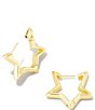 Color:Gold - Image 2 - Star Huggie Hoop Earrings