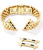 Color:Gold - Image 3 - Women's Alex 5 Link Gold Stainless Steel Bracelet Apple Watch Band