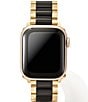 Color:Gold/Black - Image 1 - Women's Dira 5 Link Gold & Black Stainless Steel Bracelet Apple Watch Band