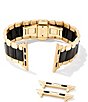 Color:Gold/Black - Image 3 - Women's Dira 5 Link Gold & Black Stainless Steel Bracelet Apple Watch Band