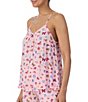 Color:Pink Ground - Image 3 - Dreaming Butterflies Woven Sleeveless V-Neck Sleep Top