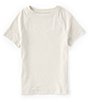 Color:Light Grey - Image 1 - Kinetic by Class Club Little Boys 2T-7 End On End Synthetic Crew Neck T-Shirt