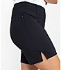 Color:Black - Image 3 - Tailored & Trim Side Slit Pull-On Bermuda Golf Shorts