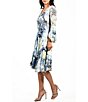 Color:Painted Petal - Image 3 - Bell Sleeve V-Neck Floral Print Dress