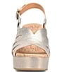 Color:Gold - Image 5 - Paschal Leather Platform Sandals