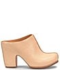 Color:Natural - Image 2 - Sagano Leather Block Heel Mules