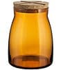 Color:Amber - Image 1 - Bruk Jar With Cork Lid, Large