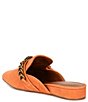 Color:Rust - Image 3 - Chelsea Suede Chain Detail Mules