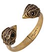 Color:Antique Gold - Image 2 - Eagle Hinged Bangle Bracelet