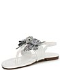 Color:White - Image 4 - Girls' Kensington T-Bar Bow Sandals (Youth)