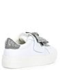 Color:White - Image 2 - Girls' Laney Rhinestone Bow Sneakers (Youth)