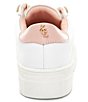 Color:White - Image 3 - Girls' Mini Liviah Leather Sneakers (Toddler)