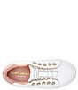 Color:White - Image 4 - Girls' Mini Liviah Leather Sneakers (Toddler)