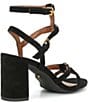 Color:Black - Image 2 - Hampton Block Heel Suede Gladiator Sandals