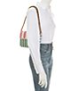 Color:Multi White - Image 4 - Kensington Beaded Striped Shoulder Bag
