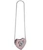 Color:Pale Pink - Image 4 - Kensington Bow Glitter Heart Crossbody Bag