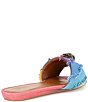 Color:Multi/Denim - Image 2 - Kensington Flat Rainbow Denim Sandals