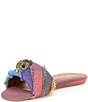 Color:Multi/Denim - Image 4 - Kensington Flat Rainbow Denim Sandals