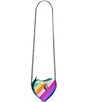 Color:Multi - Image 4 - Kensington Metallic Rainbow Heart Crossbody Bag