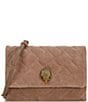 Color:Taupe - Image 1 - Kensington Quilted Suede Duet Crossbody Bag