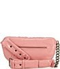 Color:Pink - Image 2 - Kensington Quilted Leather Belt Bag