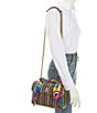 Color:Multi - Image 4 - Kensington Raffia Straw Scarf Crossbody Bag