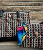 Color:Multi - Image 5 - Kensington Raffia Straw Scarf Crossbody Bag