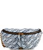 Color:Navy - Image 1 - Kensington Soft Denim Quilted Belt Bag