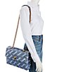 Color:Denim - Image 4 - Large Kensington Denim Shoulder Bag