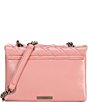 Color:Pink - Image 2 - Large Silver Tone Quilted Kensington Shoulder Bag