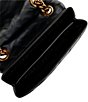 Color:Black - Image 3 - Large Quilted Kensington Long Flap Shoulder Bag