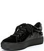 Color:Black - Image 4 - Men's Laney Crocodile Embossed Leather Lace-Up Sneakers