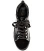 Color:Black - Image 5 - Men's Laney Crocodile Embossed Leather Lace-Up Sneakers