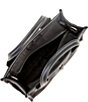 Color:Black - Image 3 - Micro Recycled Nylon Square Shopper Tote Bag