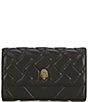Color:Black - Image 1 - Gold Hardware Quilted Wallet On Chain Crossbody Bag