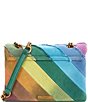 Color:Denim - Image 2 - Rainbow Denim Kensington Crossbody Bag