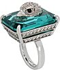Color:Green - Image 2 - Signature Eagle Gem Stone Cocktail Ring
