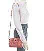 Color:Pink - Image 4 - Small Kensington Pink Quilted Boston Satchel Bag