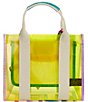 Color:Multi - Image 2 - Vinyl Mini Kensington Rainbow Shimmer Southbank Crossbody Tote Bag