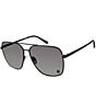 Color:Dark Silver - Image 1 - Women's KGL1003 Shoreditch Navigator 61mm Square Sunglasses