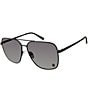 Color:Black - Image 1 - Women's KGL1003 Shoreditch Navigator 61mm Square Sunglasses