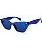Color:Blue Glitter - Image 1 - Women's KGL1006 Shoreditch Small 51mm Cat Eye Sunglasses